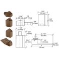 thumbnail image 5 of CRL 0P27NHDU Dark Bronze Offset Reversible Pivot Set Flush with Frame Face, 5 of 7
