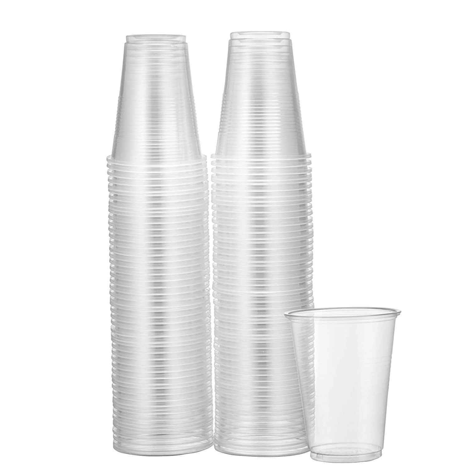200 x Clear Disposable Plastic 7oz Cups Cold Drink Tumbler Water Cooler Cups 