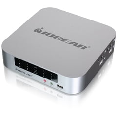 Iogear GCS19244-port DualView Mini DisplayPort KVMP Switch with Peripheral Sharing
