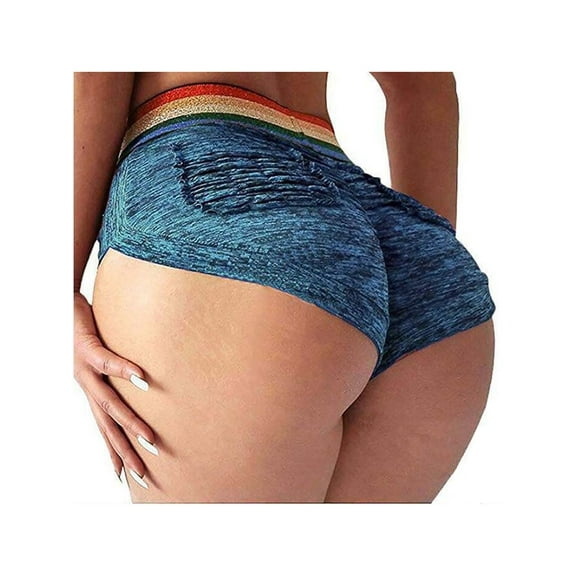 Women's buttock lifting high waist shorts