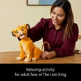 thumbnail image 6 of LEGO Disney Young Simba the Lion King Fan, Disney Collection, Creative Animal Figure Building Set, Relaxing Activity, Disney Gift for Adults, Nostalgic Gift Idea for Movie Fans, 43247, 6 of 8
