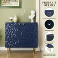 thumbnail image 4 of Boyel Living 2-Door Accent Sideboard Storage Cabinet, Blue Modern Sideboard Buffet Cabinet for Hallway, Entryway or Living Room, 4 of 6
