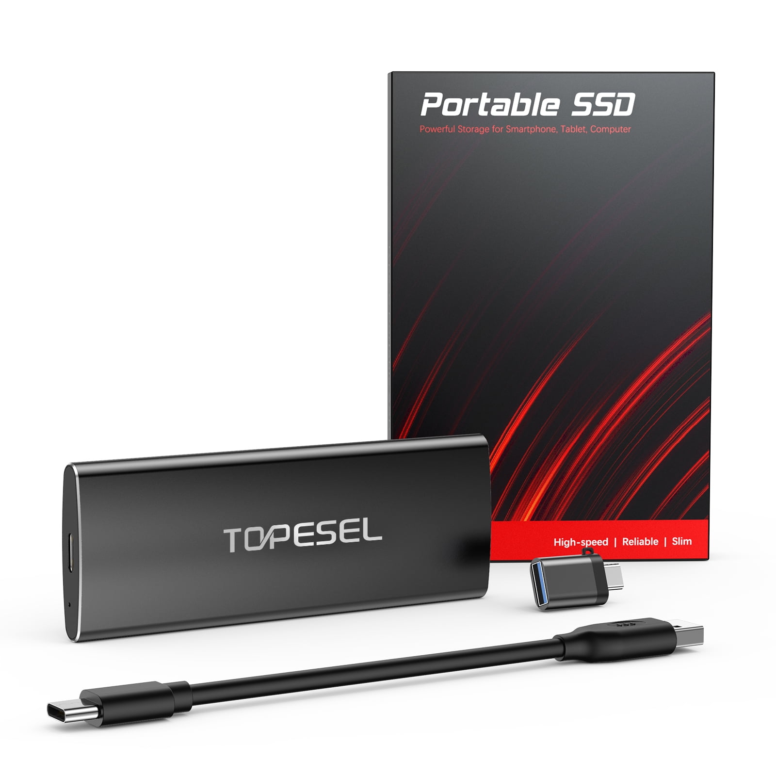 SanDisk 2TB Portable External SSD - up to 680MB/s, USB-C, USB 3.2