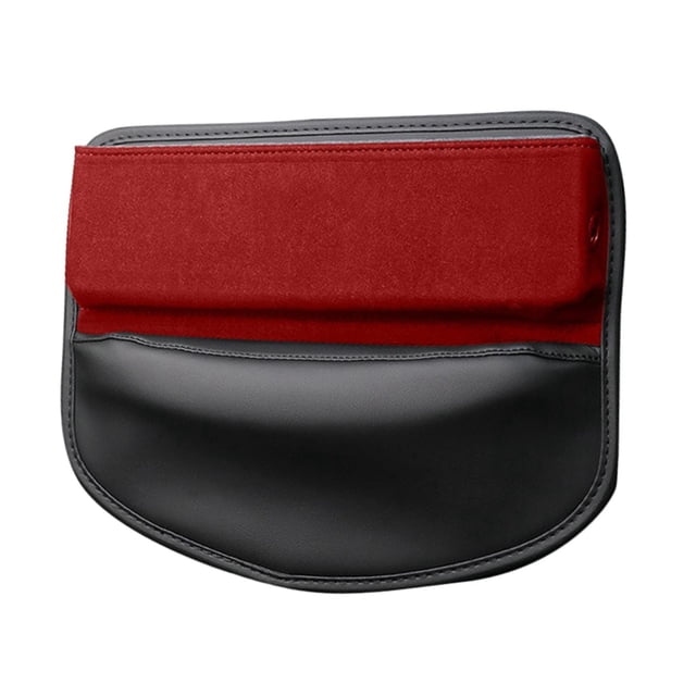 Organizador multifuncional para asiento de coche, con orificio de carga. Rojo