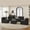 Black (6 modules), variant on BEHOST 102.5" L Shaped Sectional Couches for Living Room, Chenille Cloud Sofa with Ottoman and 4 Pillows, Dark Gray