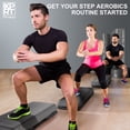 thumbnail image 5 of XPRT Fitness 43'' x 16'' Non-Skid Plastic Gray Step Platform (4-Riser), 5 of 8