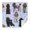 Poodles, variant on Poodle and Pioneer Flower Square Tablecloth,Waterproof Square Table Cover,Wipeable Spillproof Washable Table Cover for Home Kitchen Party Decor 42"X42"(107x107cm)