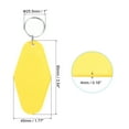 thumbnail image 2 of Llavero de motel vintage Uxcell, llavero de hotel en blanco, etiquetas retro en forma de rombo, amarillo brillante, 2 of 7