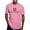Pink, variant on - Delta Tau Delta Black Stacked Signature T Shirt - Men's Fitted T-Shirt