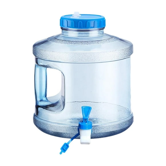 koolsoo Drinking Water Container Emergency Water Storage Containers with Faucet Sturdy Drinking Water Storage Jug for Camping Picnics Blue