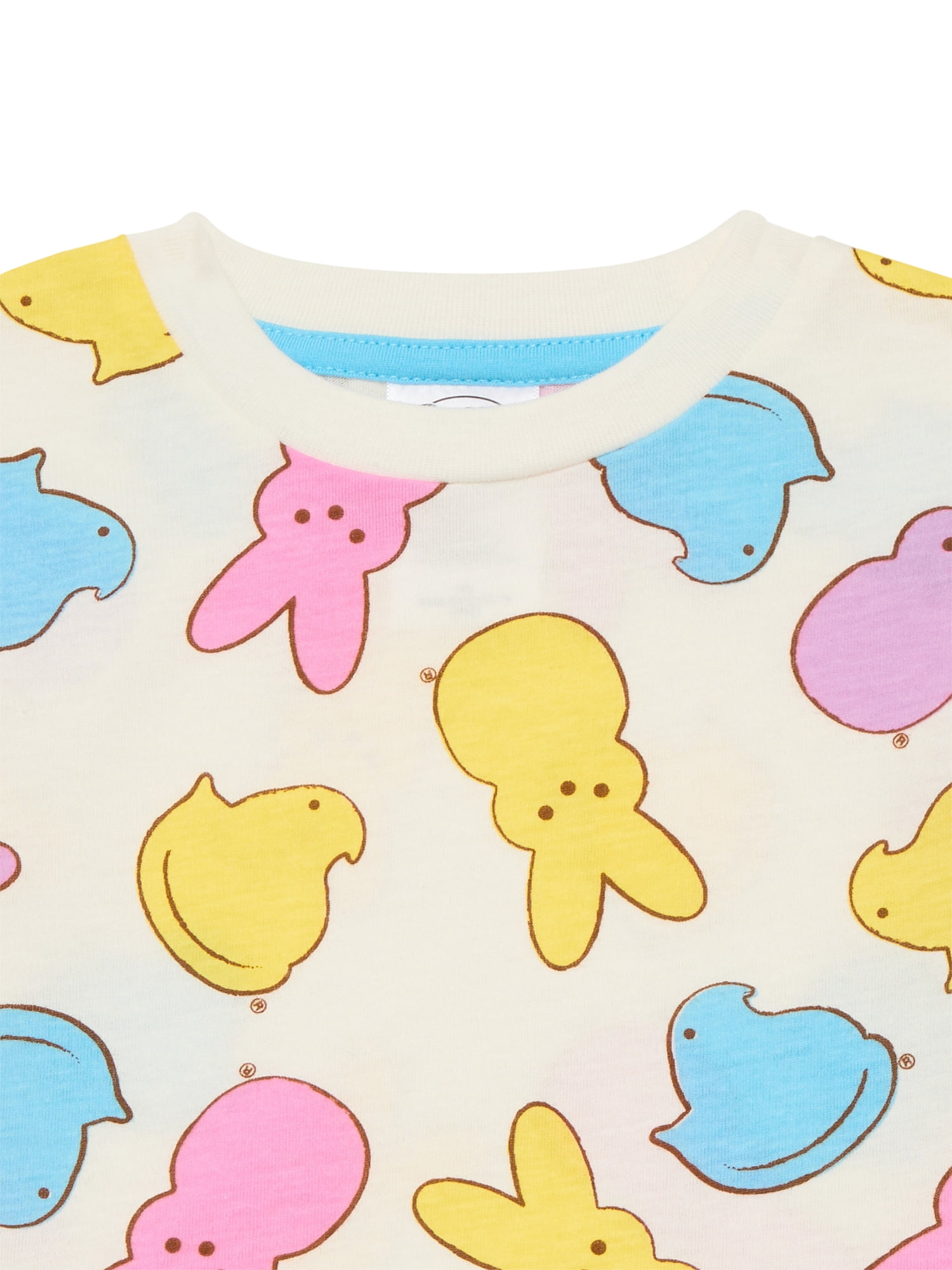 Easter Peeps Unisex Toddler Graphic Tee with Short Sleeves, Sizes 12M-5T