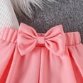thumbnail image 5 of Caqnni Toddler Girls Summer 2Pcs Outfits Set, Cute Flower Short Sleeve T-Shirt and Pants (Gift Ready) Summer 2Pcs Gift Outfits Set 2Pcs Summer Playwear Beach Outfits 6-12 Months,Pink, 5 of 9