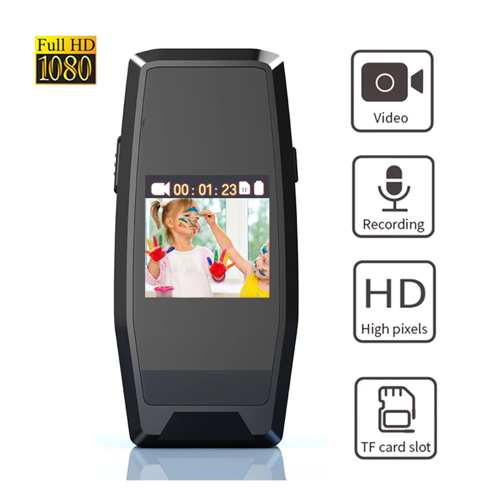 1080P HD Mini Body Camera Portable Action Cam Dispaly Screen Video Voice Photo Recorder Smart Loop Recording ,Ultra-HD Quality
