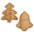 thumbnail image 4 of Christmas Wood Serving Tray, Christmas Tree Shaped Wooden Platter, Charcuterie Board, 10.98 x 8.46 Inches Food Dish Plate, Table Serving Platter for Christmas Charcuterie Cheese Dessert Fruit, 4 of 9
