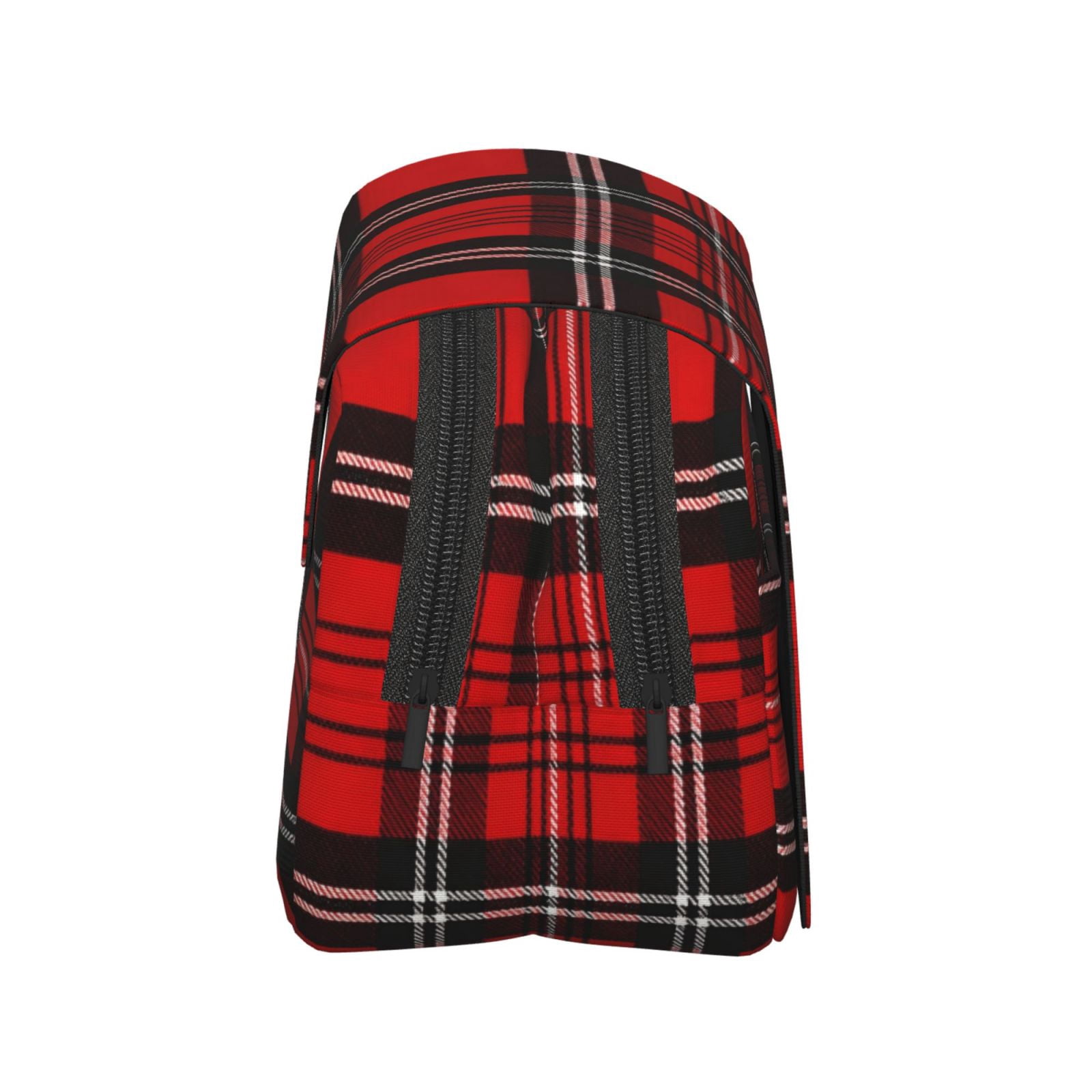 Large-Capacity Flip-Top Double-Layer Pencil Case, Multi-Functional Pocket Pen Case, Durable Stationery Organizer Red And Black Checkered Pattern (2)