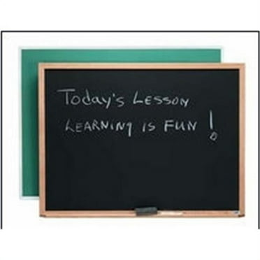 Aarco Products OS4872G Porcelain on Steel Chalkboard Red Oak Frame - Green