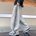 thumbnail image 2 of SJLDQY Boys Baggy Sweatpants Straight leg Athletic Pants for Boys Fall Loose Fit Sports Trousers with Pockets, 2 of 8