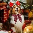 thumbnail image 6 of Christmas Dog Collar with Bow, Adjustable Cotton Red Green Plaid Bowtie Dog Christmas Collars for Small Medium Large Dogs Pets, 6 of 6