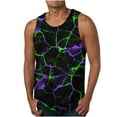 thumbnail image 2 of Jinhomg Mens Tank Top 2025 Trendy Novelty Graphic Undershirt Breathable Comfy Quick Dry Workout Shirts Big and Tall Casual Sleeveless Sportswear Fall Saving Purple XXXXXXL, 2 of 5