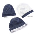 thumbnail image 4 of Comdrip Lightweight Beanie! Women Soft Slouchy Beanie Cap Lightweight Hipster Hat Summer Breathable Faux Sleeping Cap Thin Chemo Cap Slouchy Beanie for Men Navy One Size, 4 of 4