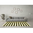 thumbnail image 3 of Ahgly Company Machine Washable Indoor Square Abstract Yellow Contemporary Area Rugs, 8' Square, 3 of 4