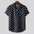 thumbnail image 4 of Viikei Mens T-shirts Under $10 Clearance Short Sleeve Shirts Hawaiian Beach Printed Button down Summer Tops, 4 of 9