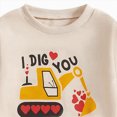 thumbnail image 5 of TOWED22 Baby Boy Christmas Outfits Cute Print Long Sleeve Sweatshirt Elastic Pants Infant Newborn Winter Clothes, 5 of 9