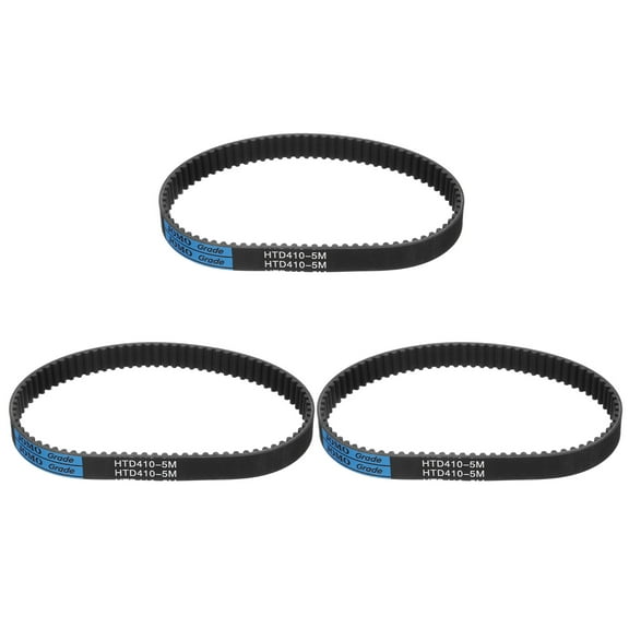 3 Packs HTD-5M Rubber Timing Belt 82 Teeth, 410mm Pitch Length, Closed Loop Pulley Timing Belt