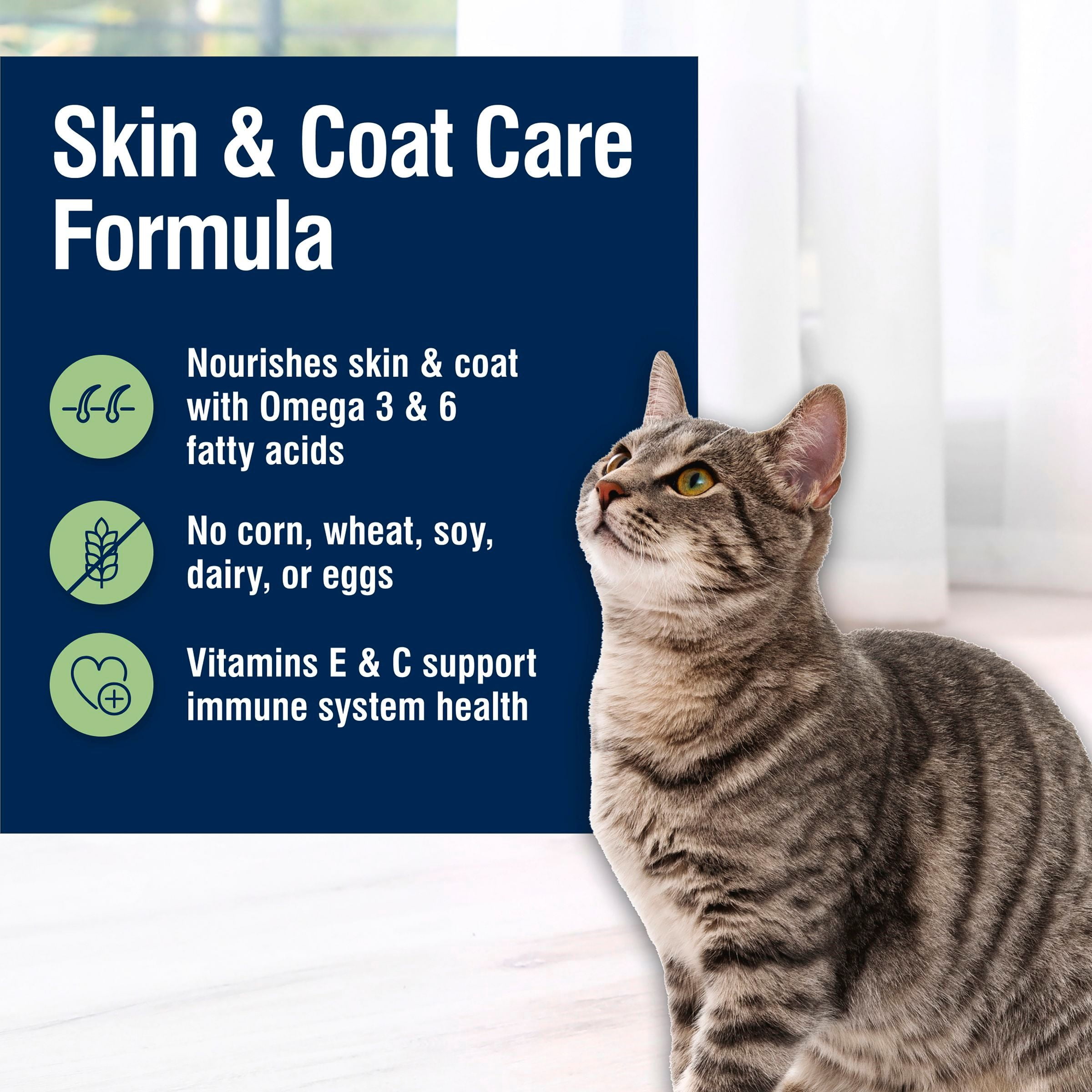 Blue Buffalo True Solutions Skin & Coat Care Natural Dry Cat Food, Salmon, 3.5-lb. Bag