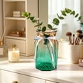 thumbnail image 6 of JeashCHAT Gradient Glass Vase with Ribbon, Decorative Flower Vase for Hydroponic Plants and Dried Flowers Home Office Living Room Bathroom Table Shelf Decor, 6 of 6