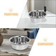thumbnail image 5 of juegos de comederos elevados para perros que ahorran espacio y se montan en la pared. Comedero de acero inoxidable para perros. Cuencos colgantes para comida y agua., 5 of 5