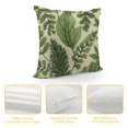 thumbnail image 4 of COMIO  Throw Pillow Covers Green Leaf Floral in Vintage Style Leaves and Herbs Botanical Boxwood Seeded Eucalyptus Fern Maidenhair Pillow Case, 4 of 5
