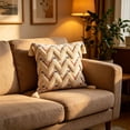 thumbnail image 4 of King Pillow Cases, Boho Tufted Pillow Cover With Tassels Woven Jagged Cushion Case For Sofa Bedroom Living Room Decor, 4 of 6