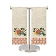 thumbnail image 3 of Beige Bath Hand Towels, 2 Piece, Fall Pumpkins Vines Celebrate Together, 3 of 7