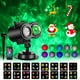 thumbnail image 1 of Proyector de luz navideña, proyector navideño para exteriores, diapositivas de alta definición, luz ondulada, temporizador de control remoto, proyector navideño para decoración de fiestas navideñas, 1 of 5