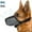 Grey, variant on Soft Dog Muzzle, Air Mesh Breathable Muzzle for Medium Large Sized Dogs to Anti & Prevent Biting Barking Chewing, Soft Basket Muzzle with Reflective & Adjustable Strap (Blue, M)
