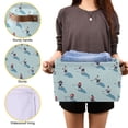 thumbnail image 3 of Yayeee Canvas Storage Basket with Handles for Shelves Fabric Bins Closet Organizer, Blue Ice Hockey, 3 of 8