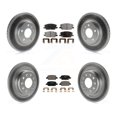 thumbnail image 1 of Transit Auto Front Rear Coated Disc Brake Rotors and Ceramic Pads Kit for Car 2016-2019 Chevrolet Malibu with Manual Parking KGT-102261, 1 of 11