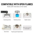 thumbnail image 4 of Portable Camping Cookware Pot, 304 Stainless Steel Portable Metal Rice Cooker Camping Cookware Large Capacity Pot for Outdoor Backpacking Camping Hiking Picnic, 4 of 7