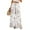 Beige, variant on Women's Floral Print Palazzo Pants - High Waist Wide Leg Bohemian Summer Casual Trousers with Elastic Waist ,Beige,L