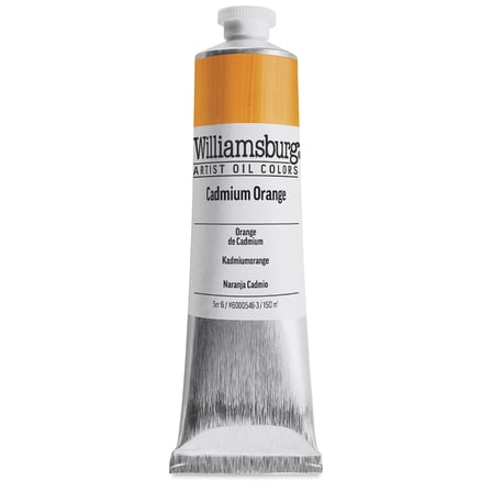 Williamsburg Handmade Oil Color, 150ml Tube, Cadmium Orange