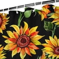 thumbnail image 3 of Waterproof Cute Sunflower Colorful Shower Curtain 72x72 Inch Boho Style Polyester Unique Shower Curtain for Bathroom Hotel Home Decor with 12 Plastic Hooks, 3 of 5