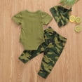 thumbnail image 2 of Toddler Baby Kids Boys Clothes Set Big/Little Brother Outfit Romper Tops+Pants Leggings Camouflage Suit, 2 of 6