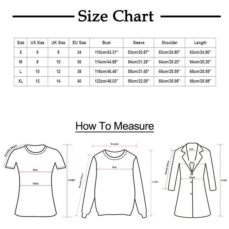 Womens sweater shop sizes