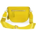 thumbnail image 2 of SQDWYGUO Spacious Nylon Crossbody Bag Bum Bag Handbags Wallets Purses Trendy Shoulder Bag for Women,Yellow,1, 2 of 6