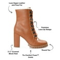 thumbnail image 2 of Journee Collection Womens Fauna Tru Comfort Foam Inside Zip Block Heel Booties, 2 of 6