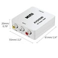thumbnail image 2 of 1080P Mini RCA Composite AV to HDMI Converter Adapter, 2 of 6