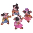 thumbnail image 3 of BIMZUC 4Pcs Pig Ornaments Textured Exquisite Vivid Cartoon Cute Pig Statue for Bedroom Living Room Desk Decoration, Resin Figurine Knick-Knacks Home Gift (12.2 inches / 31 cm), 3 of 8