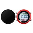 thumbnail image 2 of Waterproof Mini Alarm Clock Motorbike Yacht Boat Digital Mini Digital Clock Red-Black, 2 of 9
