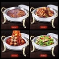 thumbnail image 6 of Chafing Dish Set, Stainless Steel Round Buffet Chafer With Pans And Fuel Holders For Catering Party Wedding Dinner Serving Buffet Warmer[Energy Class A], 6 of 6